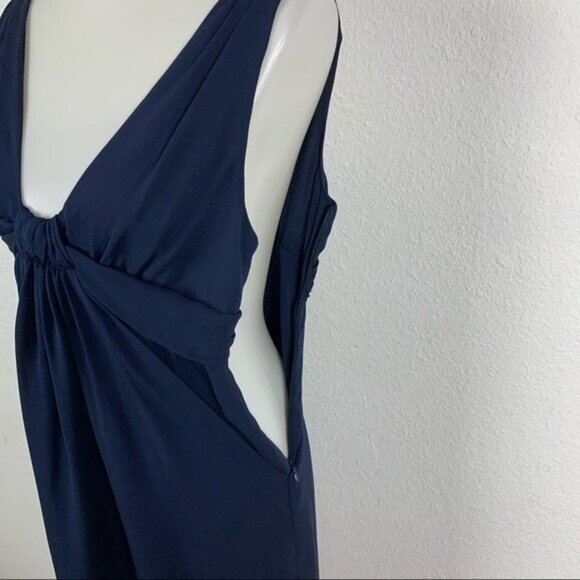 Graham And Spencer 100% Silk Deep V Neck Cocktail Party Dress Small Made In USA - Picture 7 of 10